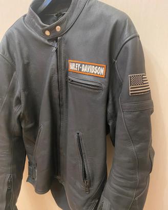 Giacca moto in pelle