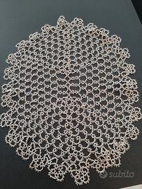 centrino ovale in pizzo chiacchierino 