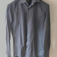 Camicia uomo Cotton&Silk tg.M grigio antracite 