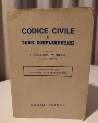 libro Codice Civile ed. Cedam 1981