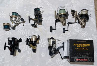 Set completo di articoli da pesca usati