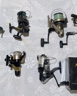 Set completo di articoli da pesca usati