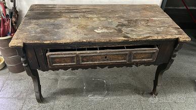 Tavolo Antico fine 800 legno massello Vintage