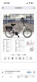 Bici elettrica pieghevole