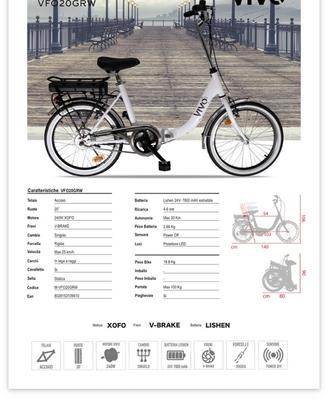 Bici elettrica pieghevole