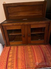 Vetrinetta vintage, mini bretone in legno