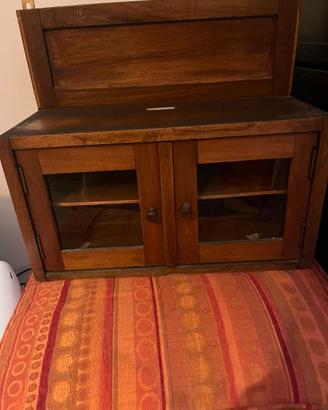 Vetrinetta vintage, mini bretone in legno