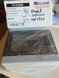 Scatola porta moduli stagno Eletrocanali 8 moduli