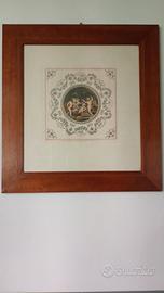 Quadro con Stampa Putti e frutta