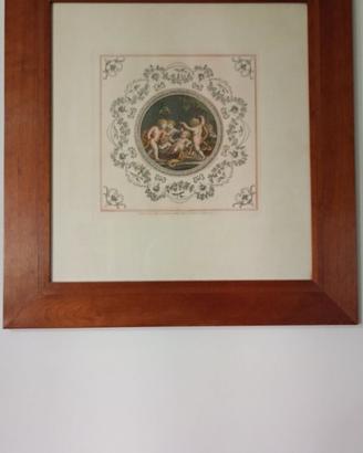 Quadro con Stampa Putti e frutta