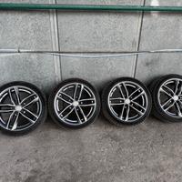 4 Cerchi Audi 18 Replica con Gomme Michelin