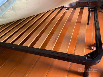 Rete a doghe con materasso 120x199