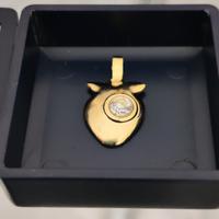 Pendente argento 800 dorato 24 kt Unoaerre 