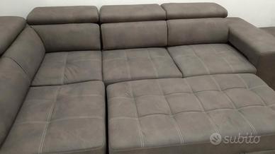 DIVANO LETTO ANGOLARE IN MICROFIBRA