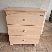 mobile fasciatoio Pali 3 cassetti grandi 