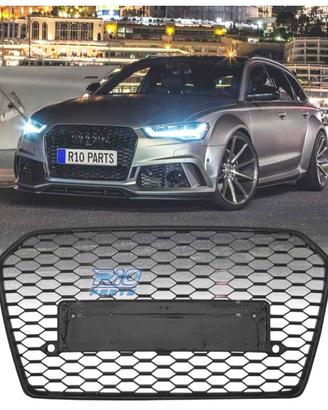 GRIGLIA PER AUDI A6 4G 14-18 LOOK RS6 NERO LUCIDO