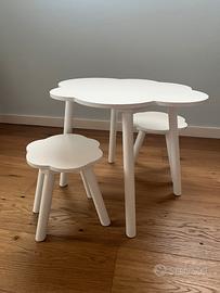 Tavolino bambini nuvola con sgabelli