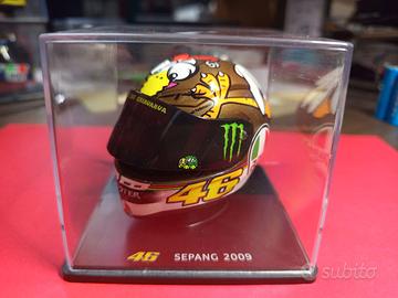Casco Valentino Rossi Scala 1:5 Sepang 2009 usato.