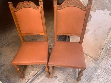 Coppia sedie vintage