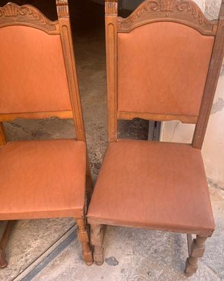 Coppia sedie vintage