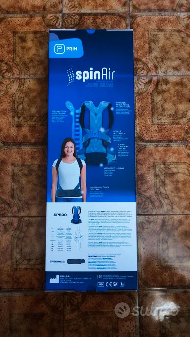 SPINAIR Tutore Per Osteoporosi E Stabilizzazione Dorsolombare - Modello Con Struttura Metallic In Alluminio E Tessuto Traspirante (Taglia M1: Bacino 90-105cm) - 5