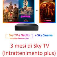 SKY Tv + Cinema + Netflix
