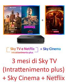 SKY Tv + Cinema + Netflix