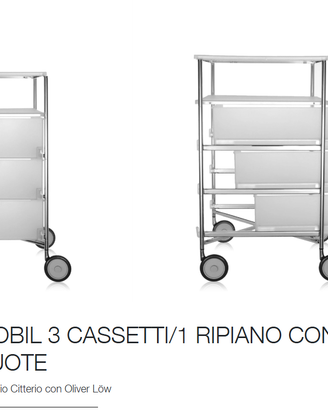 cassettiera su ruote design Kartell