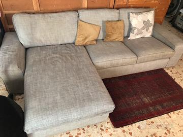 Divano Ikea con chaise longue + fodera ricambio
