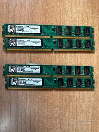 RAM Kingoston DDR2 2GB 800Mhz -2 coppie (PC2-6400)