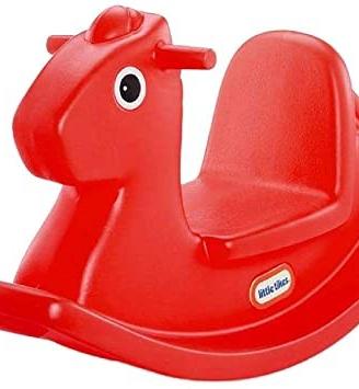 Cavallo a dondolo rosso little tikes