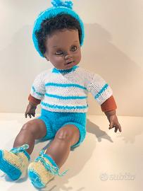 Bambola Cicciobello Angelo nero Sebino vintage