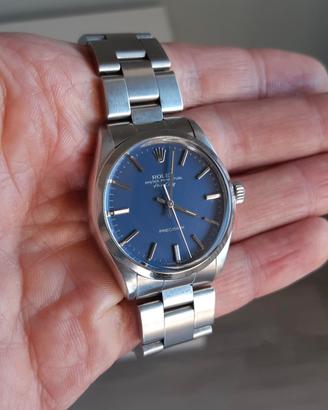 Rolex air king 5500 blu 1983 raro oyster 78350
