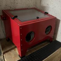 Sabbiatrice professionale cabina 90lt 125PSI