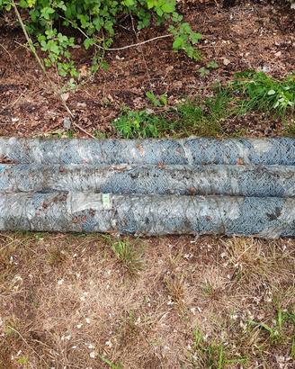 3 rotoli di rete metallica 50m x 2h
