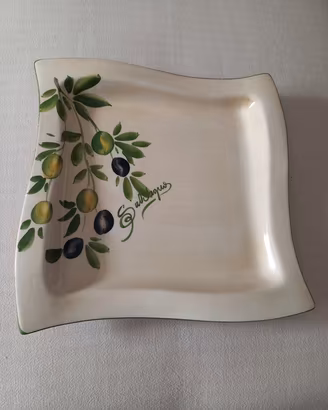Piatto da Portata/centrotavola decoro olive
