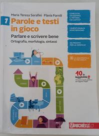 Libro italiano scuole medie Parole e testi in gioc