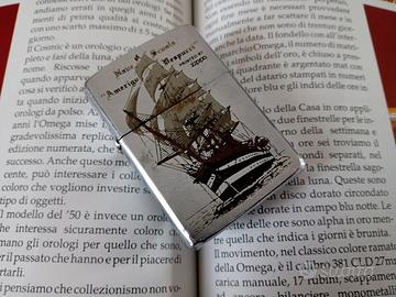 Accendino Zippo Amerigo Vespucci anni 90 vintage 