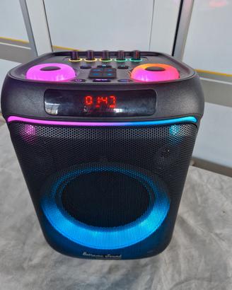 cassa amplificata con batteria