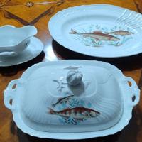 Servizio 12 piatti pesce Richard Ginori vintage