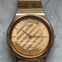 Orologio Citizen vintage oro 35mm anni ’80 