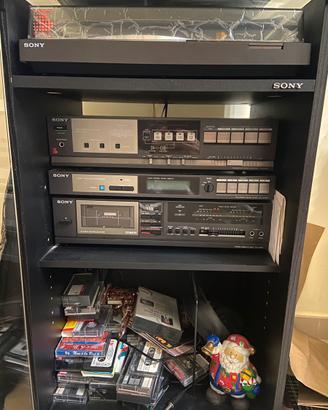 Impianto stereo anni 80 Sony