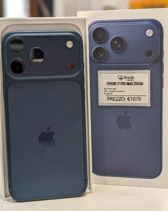iPhone 17 Pro Max 256GB blu usato garanzia 