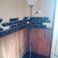 lampada piantana alogena a due luci