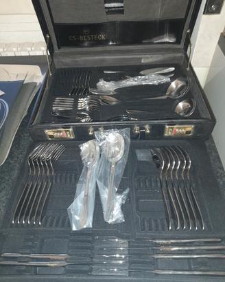 Servizio posate CS Solingen 18/10 in valigia pelle