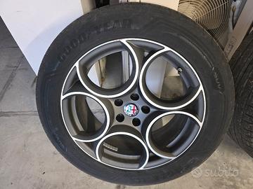 alfa romeo stelvio  gomme+cerchi 235/55 r19