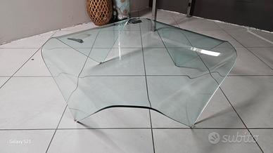 Tavolino da salotto in cristallo