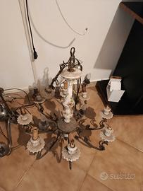 Lampadario ceramica Vintage