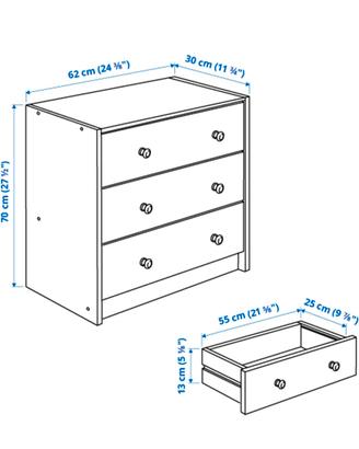cassettiera Ikea Rast