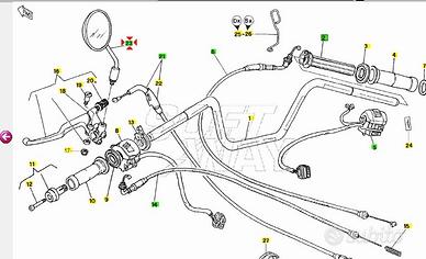 Specchio sx Moto Guzzi California EV GU03769400